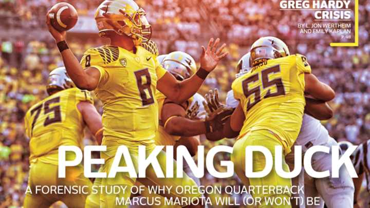 SI cover: A forensic study of Oregon quarterback Marcus Mariota