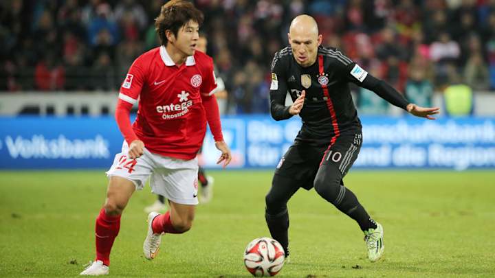 Robben's last-minute goal gives Bayern Munich a victory at Mainz