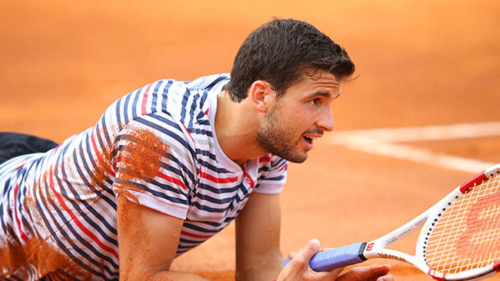 Watch: Grigor Dimitrov's diving volley to earn match point vs. Tomas Berdych