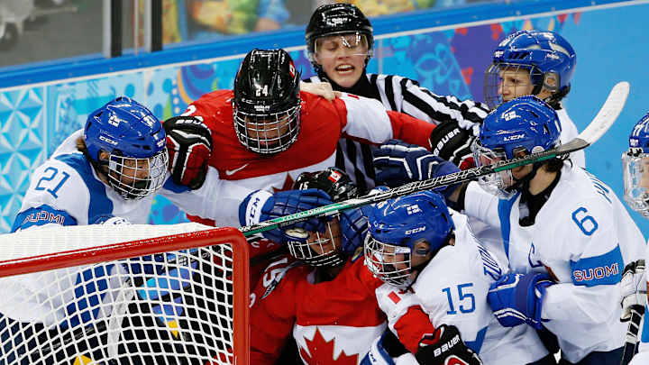 Canada beats Finland 3-0 in Olympic women's hockey