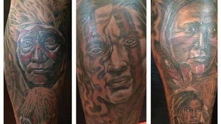 Santana Moss gets elaborate tattoo celebrating Native American heritage