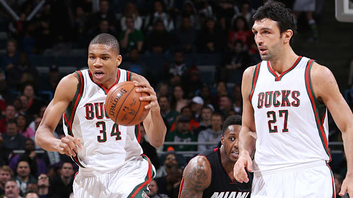 Video: Bucks' Giannis Antetokounmpo dunks over Heat's Chris Bosh