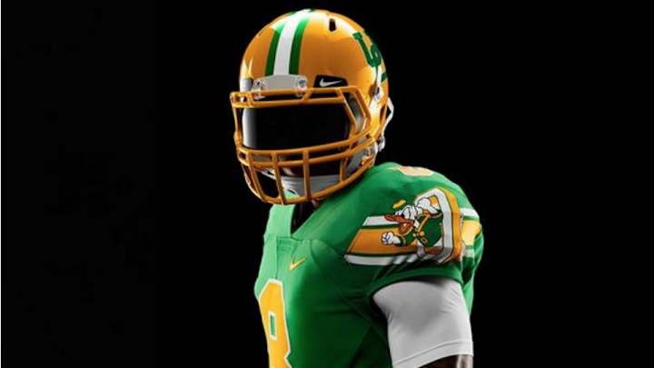 Oregon shows how Saturday's throwback helmets get built