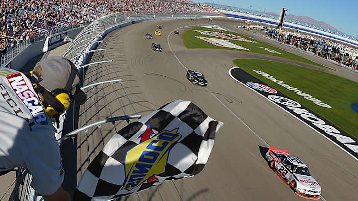 Brad Keselowski holds on for Nationwide win in Vegas