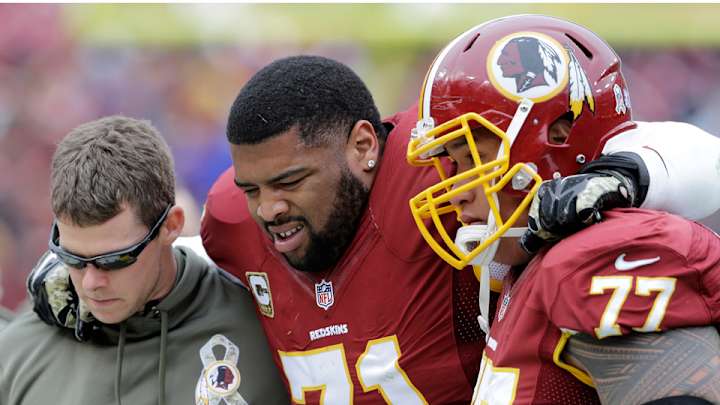 Redskins tackle Trent Williams suffers sprained MCL in loss vs. Bucs