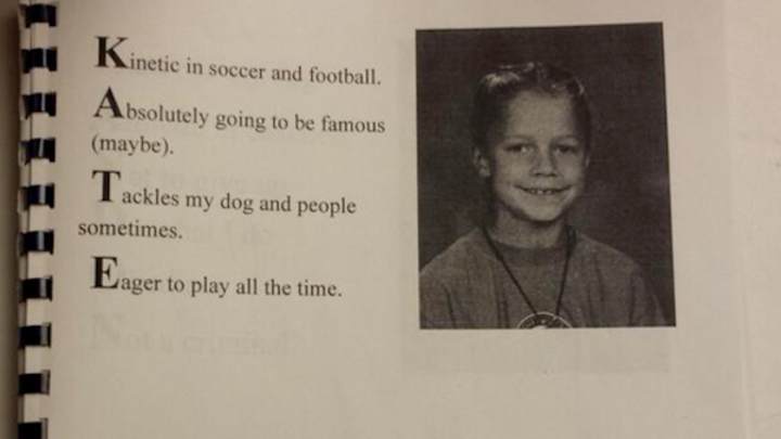 Kate Hansen's Fourth Grade Yearbook Foreshadowed Her Olympic Fame Kate Hansen's Fourth Grade Yearbook Foreshadowed Her Olympic Fame