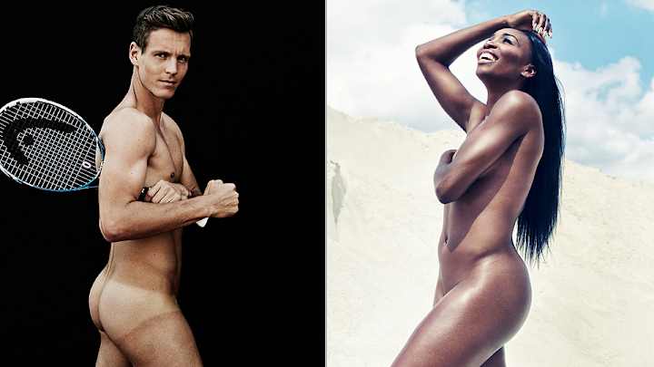 Venus Williams, Tomas Berdych pose for ESPN The Magazine's 'Body Issue'