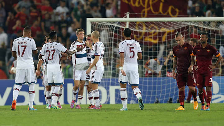 Bayern Munich crushes Roma 7-1, a club record away victory