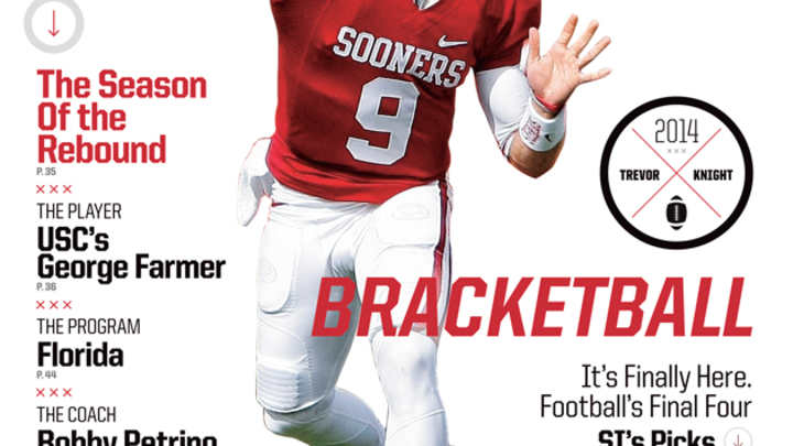 Oklahoma quarterback Trevor Knight on this week’s Sports Illustrated cover