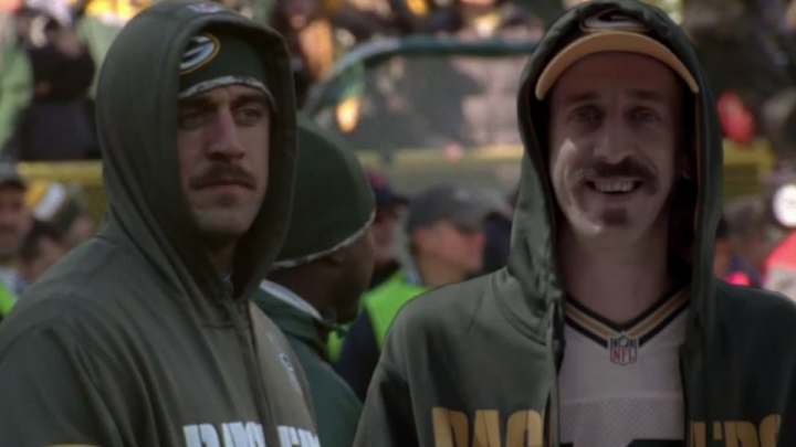 A comedian who looks like Aaron Rodgers travels to Green Bay