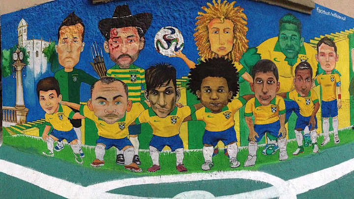 Soccer-Inspired Graffiti and Murals in Rio