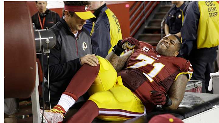 Report: Redskins left tackle Trent Williams to have MRI on right knee
