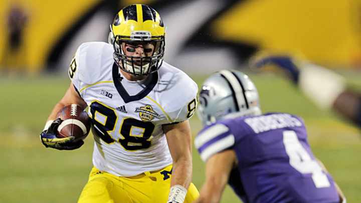 Michigan TE Jake Butt out indefinitely after tearing ACL in winter workouts