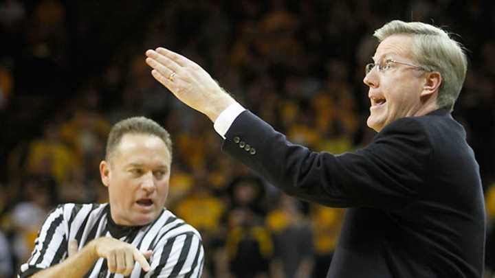 Iowa’s Fran McCaffery Pulled Away by Assistant After Staring Down Official