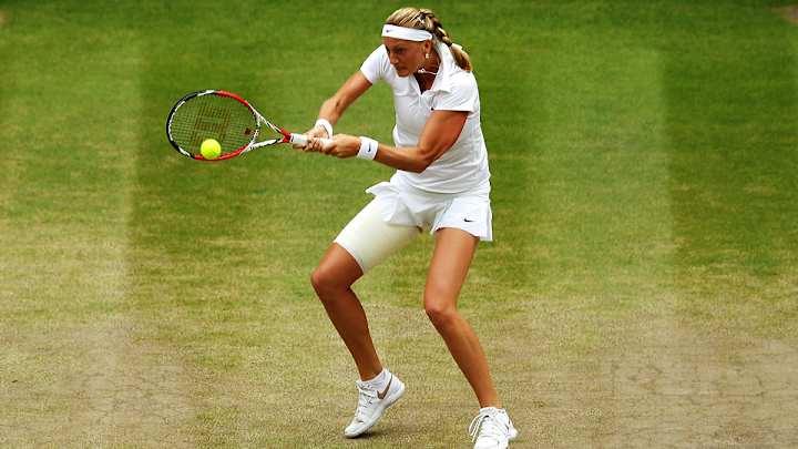 Watch: Petra Kvitova nails beautiful backhand winner in Wimbledon final