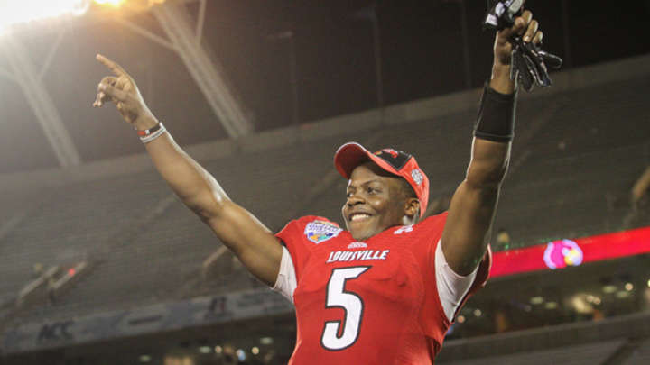 Teddy Bridgewater displays a larger frame at the 2014 NFL combine