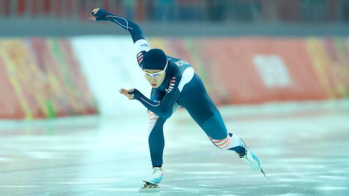 Lee Sang-hwa wins gold in women's long-track speed skating 500 meters