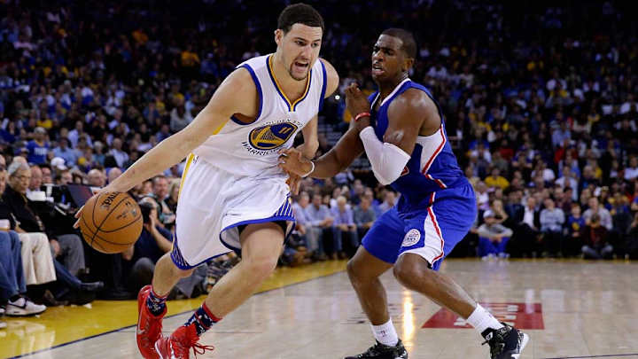 Warriors' Klay Thompson out with sprained hand Sunday