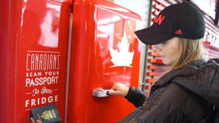 Molson Places Beer Fridge in Sochi That Requires Canadian Passport to Open