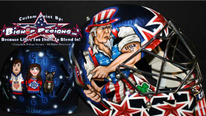 Ryan Miller's Team USA Mask is Extremely American Ryan Miller's Team USA Mask is Extremely American