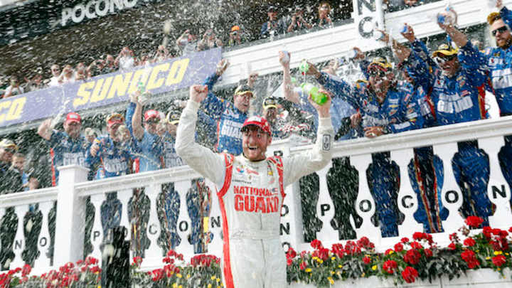 A Hot Dog Wrapper Helped Dale Earnhardt Jr. Win the Pocono 400