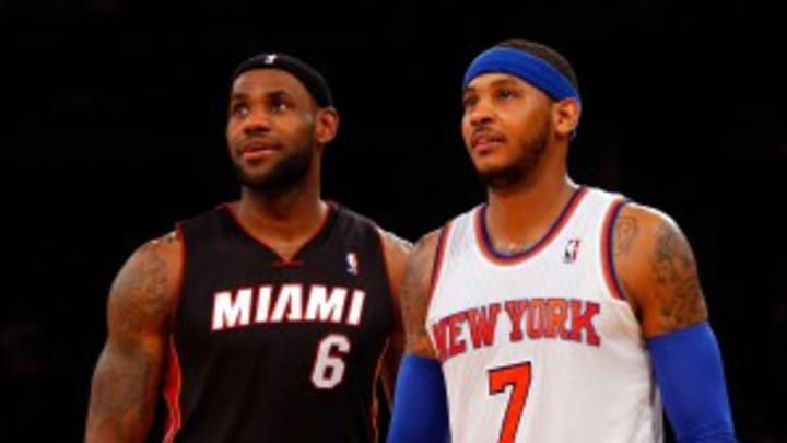 Report: Heat's 'leading players' exploring ways to sign Carmelo Anthony this summer