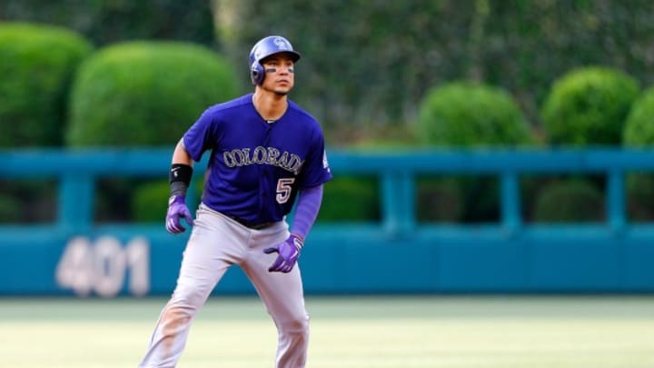 Rockies left fielder Carlos Gonzalez leaves game with right calf contusion