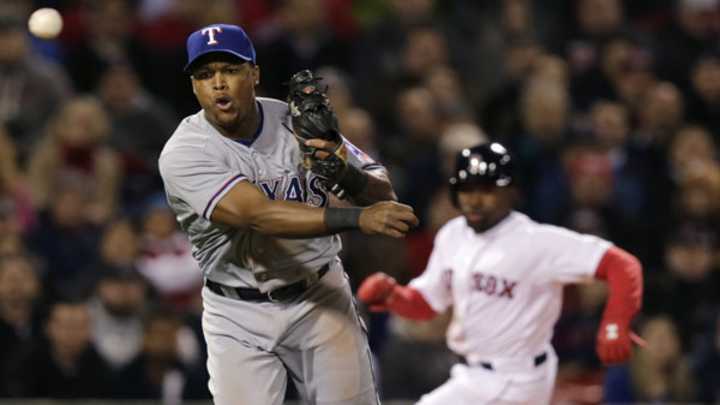 Adrian Beltre exits Rangers-Red Sox game with quad tightness