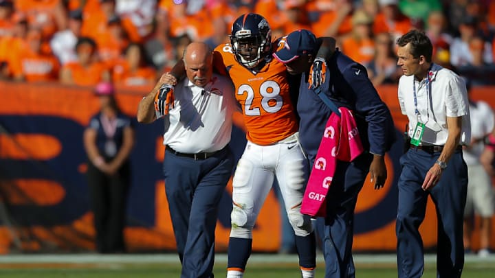 Broncos RB Montee Ball practices for first time since Week 5