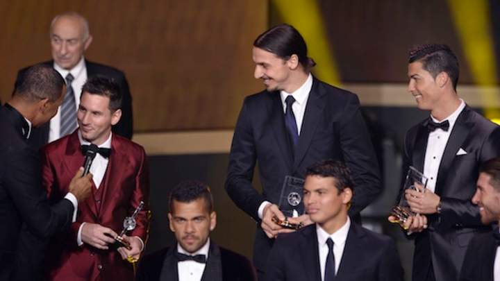 Lionel Messi Wears Ridiculous Red Suit to Ballon d'Or Ceremony