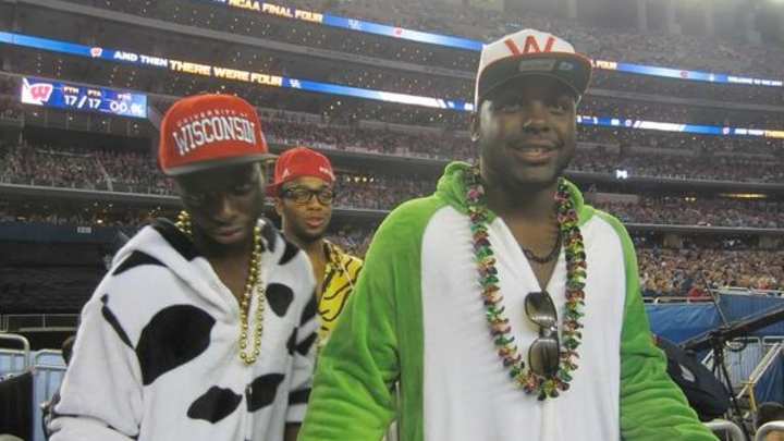 Montee Ball Tried to Sneak Into the Wisconsin Student Section Wearing a Frog Suit