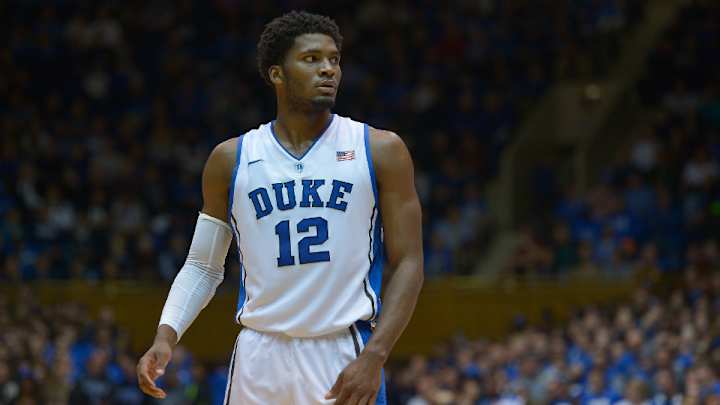 Watch: Duke's Justise Winslow leaps over, rejects Stanford opponent Watch: Duke's Justise Winslow leaps over, rejects Stanford opponent