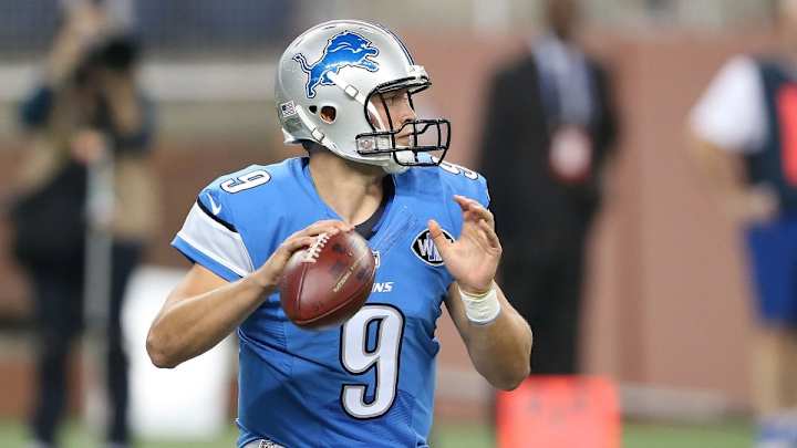 Matthew Stafford surprises Lions fans from a fortress made of cans