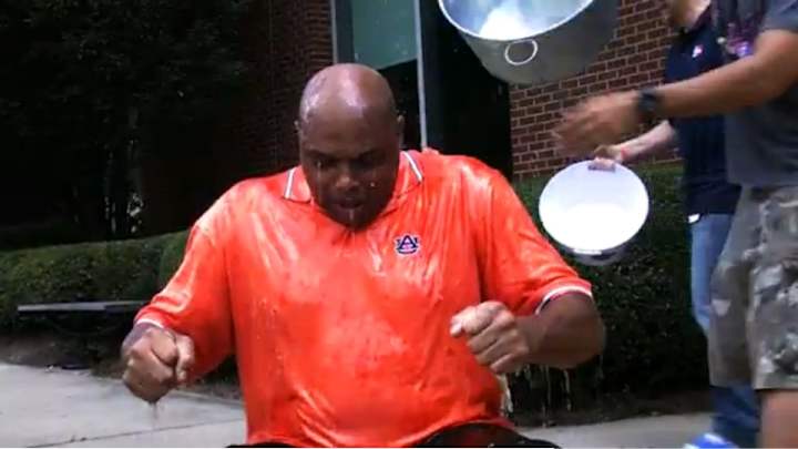 Charles Barkley has a great reaction to the Ice Bucket Challenge Charles Barkley has a great reaction to the Ice Bucket Challenge