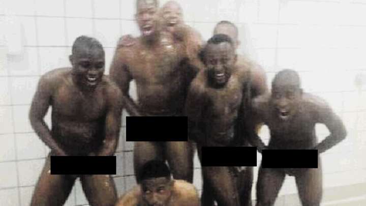 South Africa Soccer Team Poses Naked in Shower with Trophy South Africa Soccer Team Poses Naked in Shower with Trophy