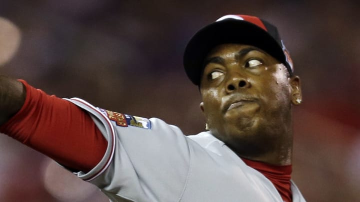 Reds' Aroldis Chapman re-injures hamstring during All-Star Game