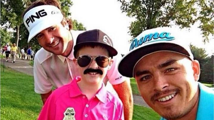 Bubba Watson tweets photo of Rickie Fowler with lil' Rickie Fowler impersonator Bubba Watson tweets photo of Rickie Fowler with lil' Rickie Fowler impersonator