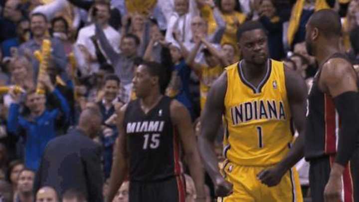 Video: Pacers' Lance Stephenson ejected after exchange with Heat's Dwyane Wade