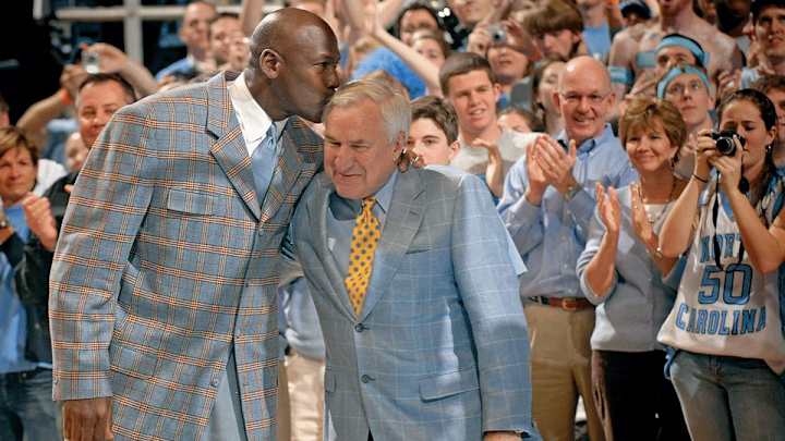 A pair of Michael Jordan's UNC game-worn shoes sells for $33,000