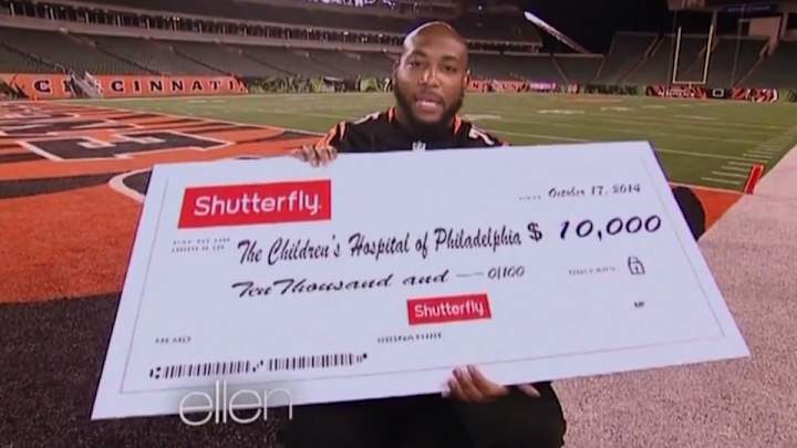 Bengals' Devon Still appeared on The Ellen Show and got an amazing gift