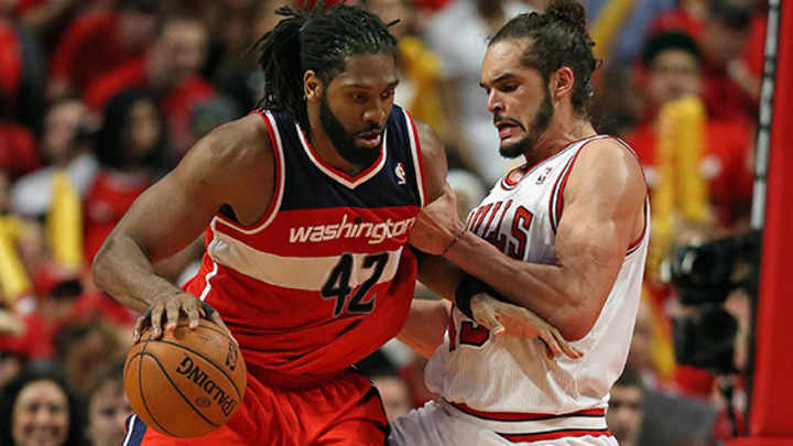 Three-Pointers: Nene dominates Bulls as Wizards rally late to Game 1 victory Three-Pointers: Nene dominates Bulls as Wizards rally late to Game 1 victory