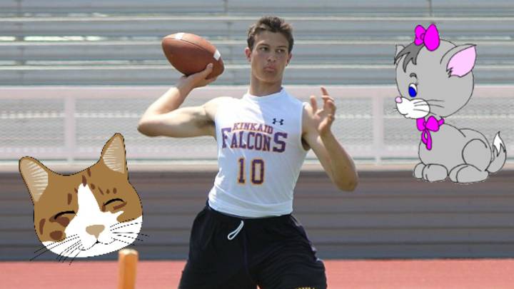 High School Quarterback Commits to Rice After Coaching Staff Sends a Letter to His Cat