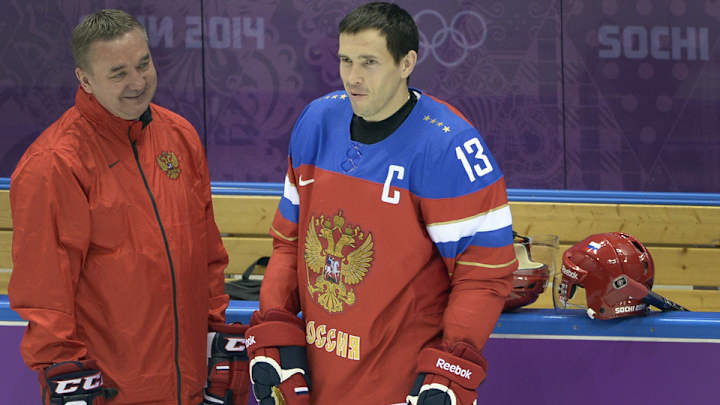 Olympic hockey: Russia practices without Datsyuk