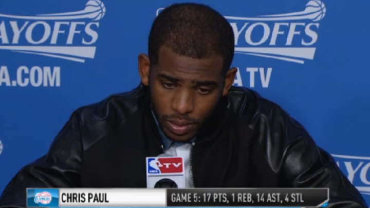 Chris Paul Looked Very Sad After The Clippers 4th Quarter Collapse Chris Paul Looked Very Sad After The Clippers 4th Quarter Collapse