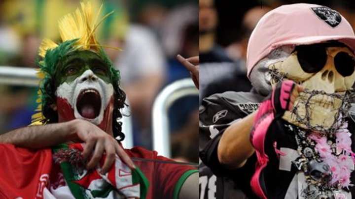 POLL: Who's Crazier -- World Cup Fans or Oakland Raiders Fans?