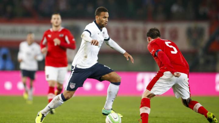 Heating up: Terrence Boyd scores two more goals for Rapid Vienna