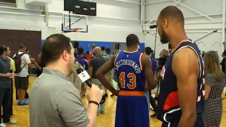 Watch NBA rookies attempt to spell Antetokounmpo