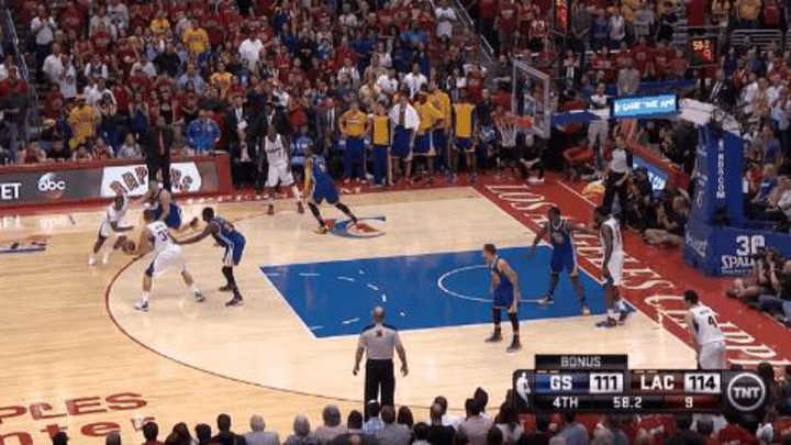 Video: Clippers' Blake Griffin hits circus shot, nails landing vs. Warriors