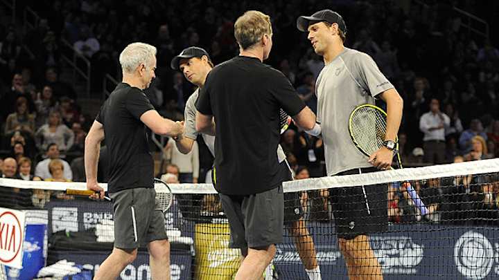 Bryans beat John, Patrick McEnroe in NYC exhibition