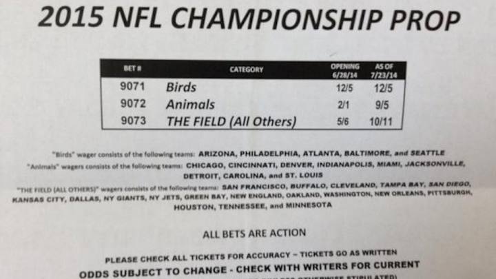 One oddsmaker is offering a very interesting Super Bowl futures bet